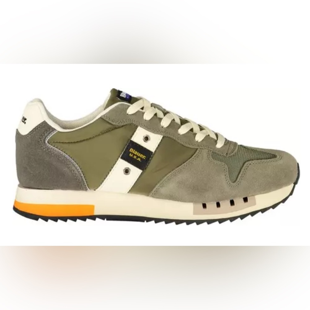 Diadora Men's Olive, Gray, and Cream Sneakers